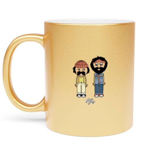 Discover cheech chong toon style full bodies with classic logo t Metallic Mugs