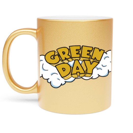Discover greenday flag, greenday greatest , greenday insomniac, greenday idiot american, greenday best basket,  greenday autograph, greenday box set , greenday bullet in a bible, greenday bracelet, greenday basket case, greenday rock band Metallic Mugs