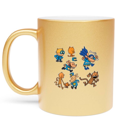 Discover Dog Man Metallic Mugs