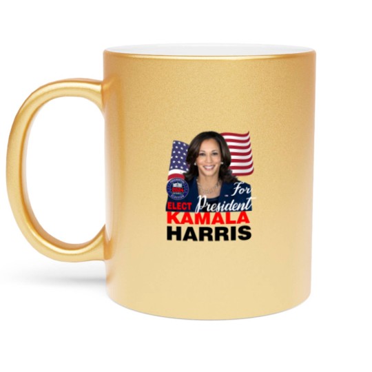 Discover KAMALA HARRIS FOR PRESIDENT Metallic Mugs