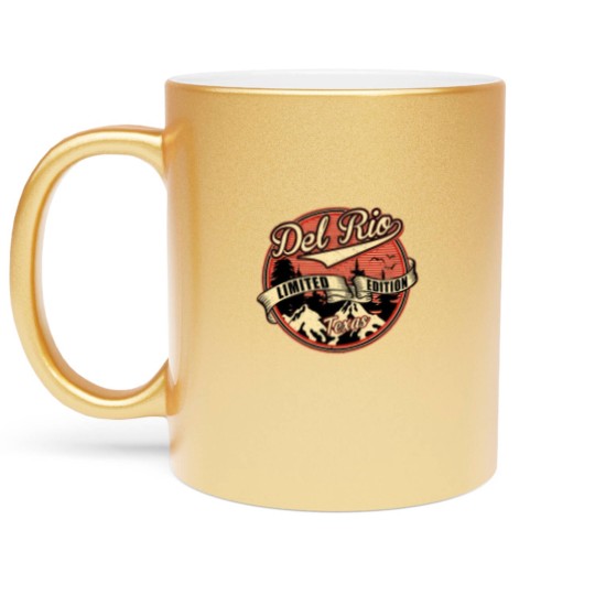 Discover I Love Del Rio Texas Retro Vintage  - Del Rio Texas - Metallic Mugs
