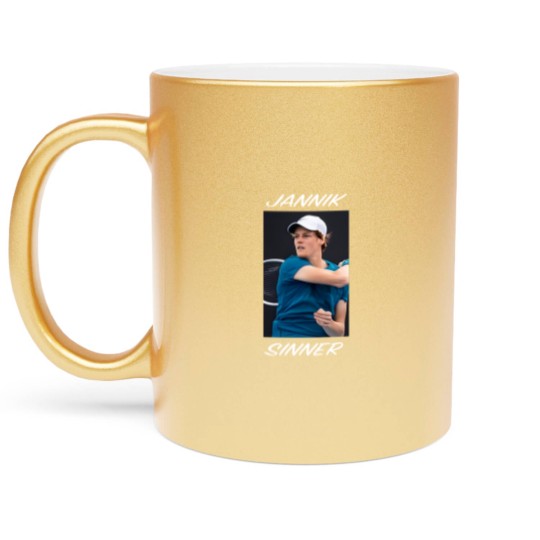 Discover JANNIK SINNER TENNIS Cottonrulz Oversize White Metallic Mugs