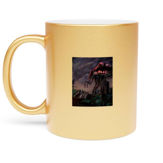 Discover Morrowind - Silt Strider Graphic Metallic Mugs