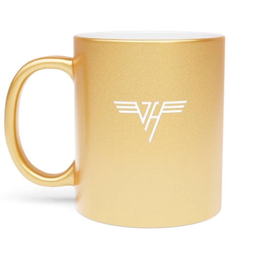 Discover van christmas halen, van band halen, van punk rock halen, van metal band halen, van guitar halen, van eddie halen, van legendary halen, van cool halen, van funny halen, van cute halen, van hot teacher halen Metallic Mugs