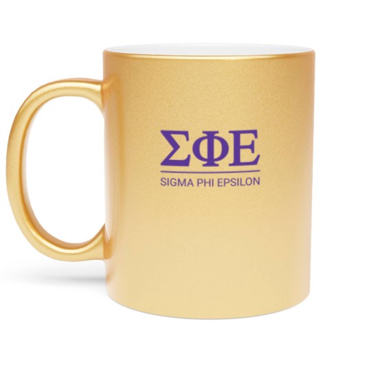 Discover Sigma Phi Epsilon | Badge Metallic Mugs