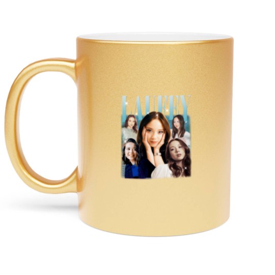 Discover Laufey, Laufey Metallic Mugs, Laufey Metallic Mugs, Laufey Musician Singer Tees, Retro Laufey Gift