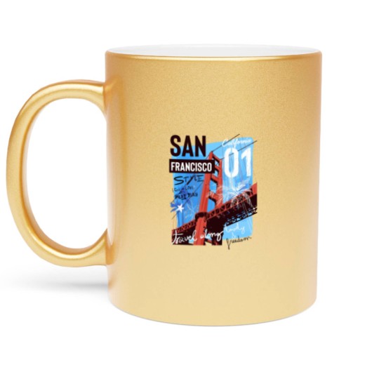 Discover SAN FRANCISCO Metallic Mugs