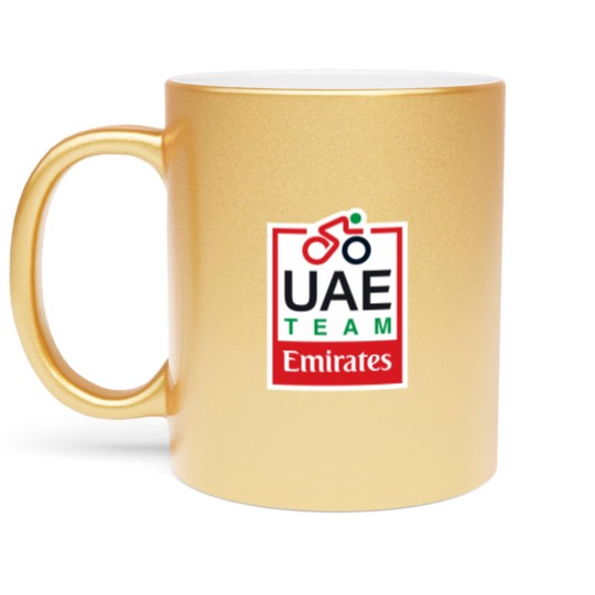 Discover UAE Team Emirates Pro Cycling Team uci world tour uae tour cycling 2023 Metallic Mugs