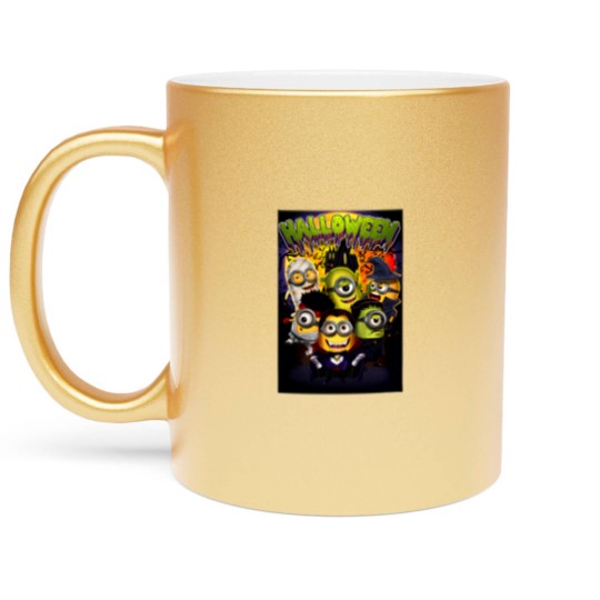 Discover Unisex Halloween Minions Jersey Short Sleeve Metallic Mugs
