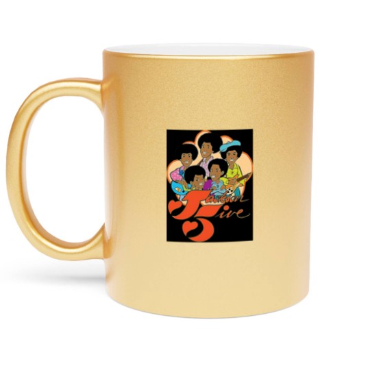 Discover Vintage Jackson 5 70s Cartoon Retro Vintage Style Distressed Metallic Mugs