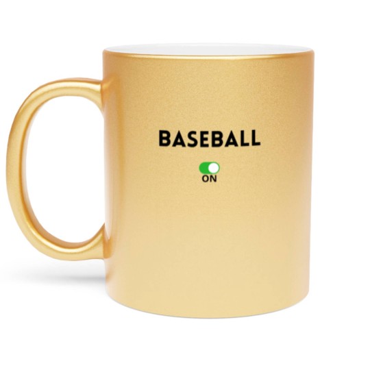 Discover Baseball. Metallic Mugs baseball Metallic Mugs