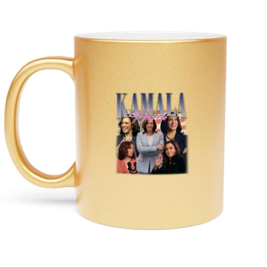 Discover KAMALA HARRIS Metallic Mugs | Kamala Harris Homage Metallic Mugs