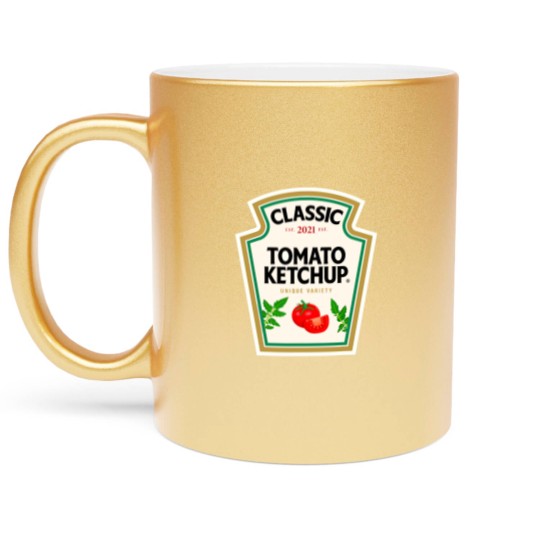 Discover Ketchup Halloween Costume Tomato Matching Halloween Ketchup Metallic Mugs