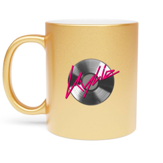 Discover Kylie Minogue  record silver Metallic Mugs