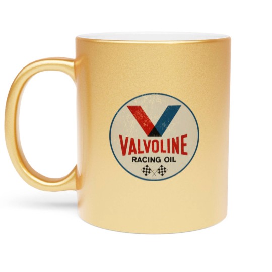Discover Valvoline Racing Sign Metallic Mugs