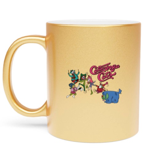 Discover Cattanooga Cats - Saturday Morning Hong Kong Phooey cartoon karate dog Metallic Mugs