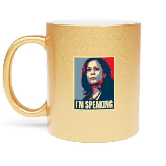 Discover Kamala Harris - Mr. Vice President I'm Speaking Metallic Mugs