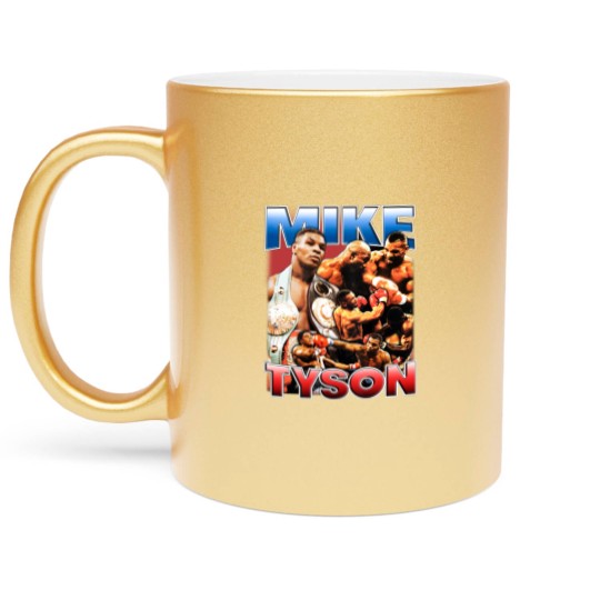 Discover Mike Tyson Boxing Metallic Mugs Cotton Metallic Mugs For Men All Size S To 5XL