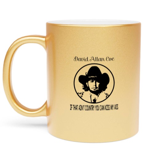 Discover David Allan Coe Funny Music Metallic Mugs
