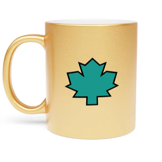 Discover Total Drama Island Owen Maple Leaf Emblem Classic Metallic Mugs