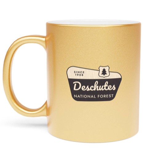 Discover deschutes national forest 1 Metallic Mugs
