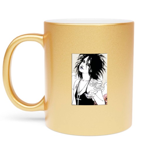Discover You lived what anybody gets, Bernie. you got a lifetime. (Death - The Sandman) Metallic Mugs