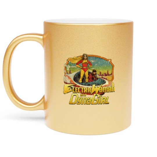 Discover Electra Woman and Dyna Girl 1976 Metallic Mugs Metallic Mugs