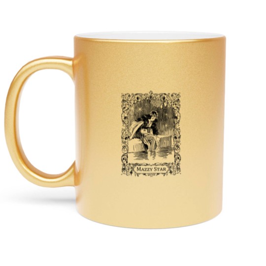 Discover Mazzy Star Vintage Metallic Mugs- Mazzy Star Line Drawing Whimsica