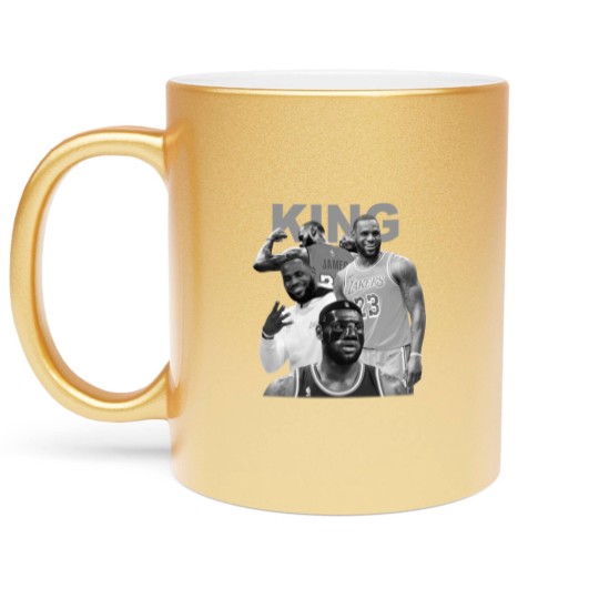 Discover lebron james - Lebron James - Metallic Mugs
