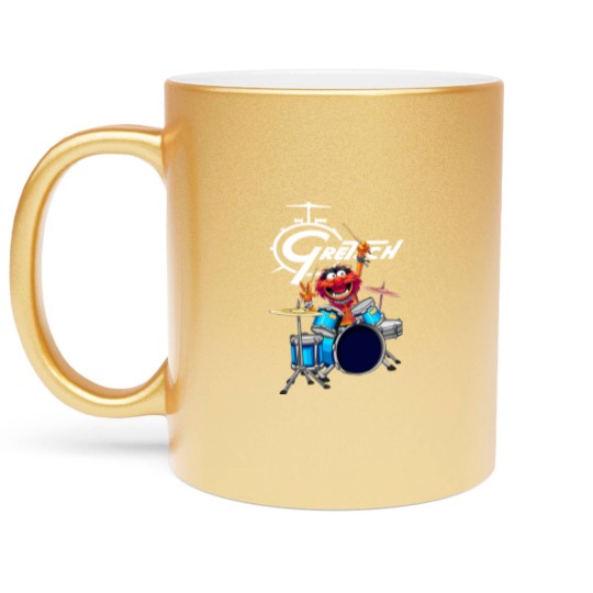 Discover The Muppet Show Animal Playing Gretsch Drums Metallic Mugs