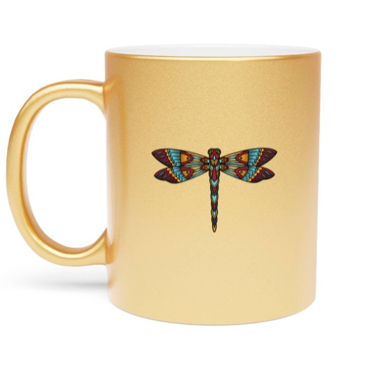 Discover Dragonfly (2) Metallic Mugs