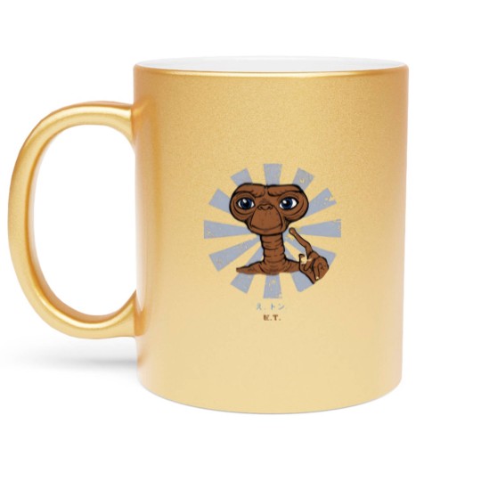 Discover ET Extra Terrestrial Retro Japanese - Et - Metallic Mugs