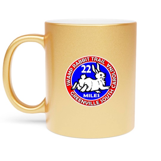 Discover Swamp Rabbit Trail from Greenville to Travelers Rest, SC 22 mile Classic(3) Metallic Mugs