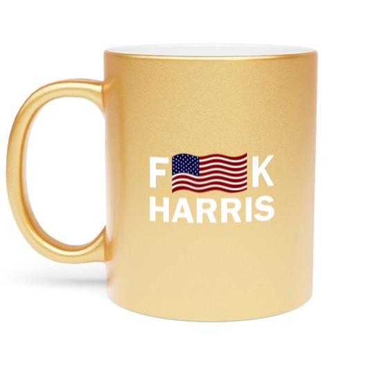 Discover F Kamala Harris Conservative Republican FKH Political Humor Unisex Metallic Mugs