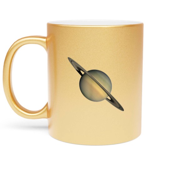 Discover Saturn Print Cool Space Metallic Mugs
