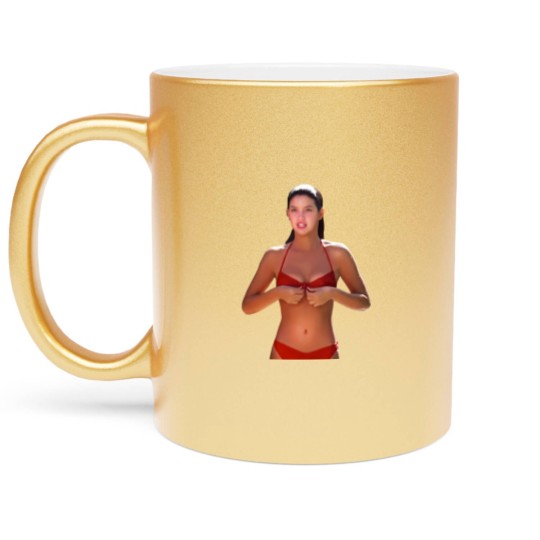 Discover Phoebe Cates  Red Bikini  Ridgemont High Metallic Mugs