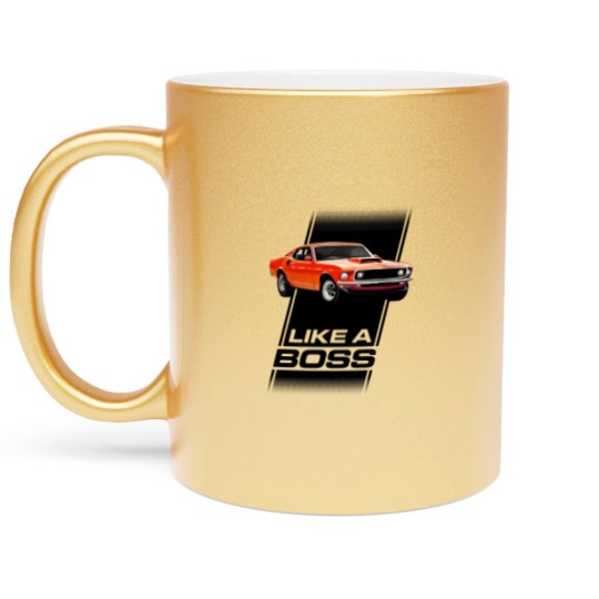 Discover 1969  boss 429   like a boss Metallic Mugs