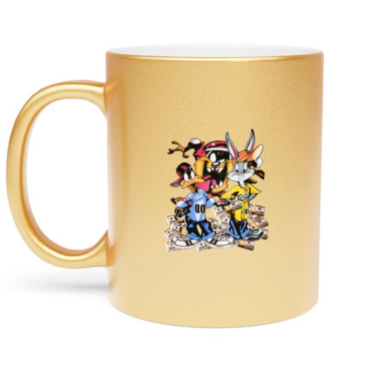 Discover Vtg Y2k Looney Toons Swap Meet Bootleg Jewels Cartoon Metallic Mugs