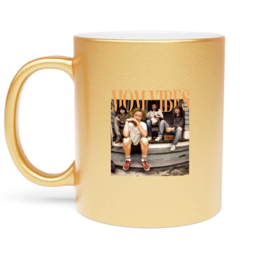 Discover Mom Vibes Thug Life  Metallic Mugs, Vintage 90s Mom Vibes Metallic Mugs, 90s Mom Vibes Metallic Mugs