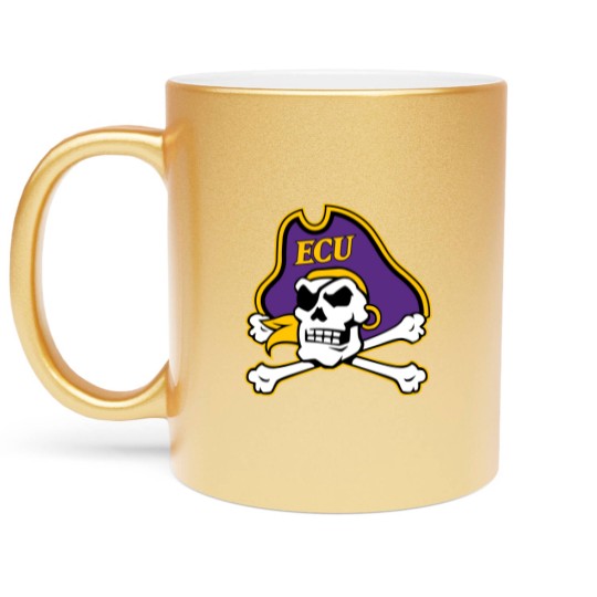 Discover East Carolina-Pirates-Logo Metallic Mugs
