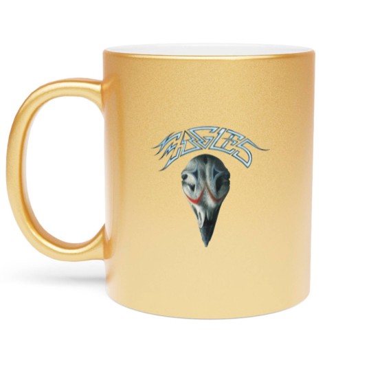 Discover Greatest Hits Distressed Logo Metallic Mugs