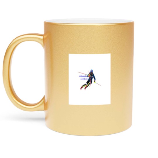 Discover Mikaela Shiffrin Graphic Metallic Mugs