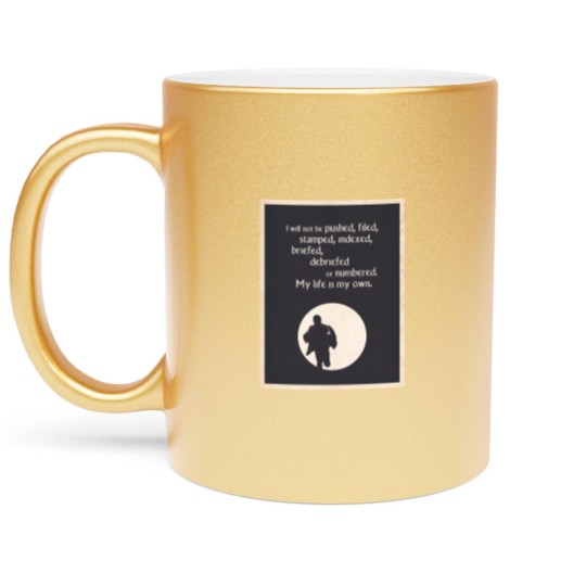 Discover TV Quote - The Prisoner Metallic Mugs