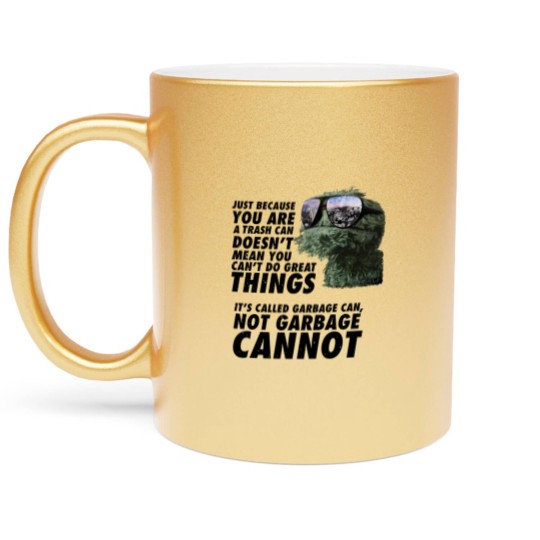 Discover Garbage Can Metallic Mugs