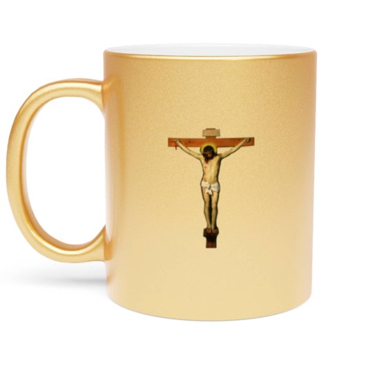 Discover Jesus Crucifix Passion of Christ Metallic Mugs