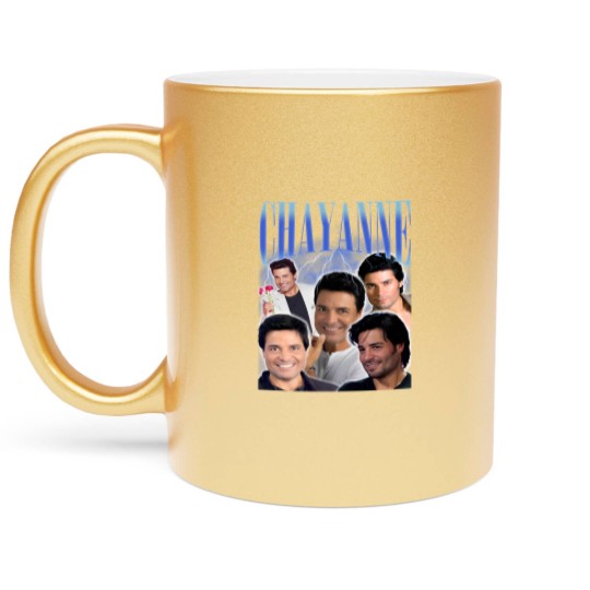 Discover Vintage Chayanne Bootleg Metallic Mugs, Chayanne 2024 Tour Unisex Metallic Mugs, Chayanne Fan Gift Metallic Mugs, Chayanne Homage Unisex Metallic Mugs, Chayanne Merch