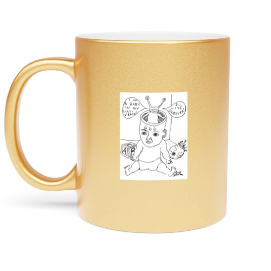 Discover Daniel Johnston Drawing Metallic Mugs