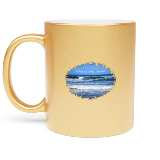 Discover Seal Rock Oregon Coast On Pacific Ocean For Metallic Mugs