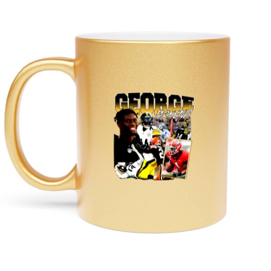 Discover George Pickens Vintage 90s Graphic Style Metallic Mugs