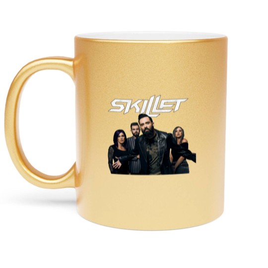 Discover skillet Metallic Mugs